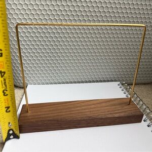 Gold and Wood Jewelry Stand